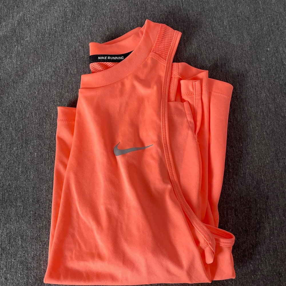 Nike neon orange muscle shirt